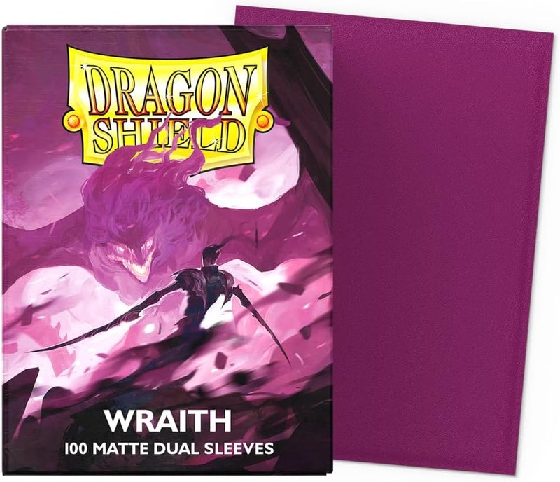 dragon shield أكمام بطاقات مزدوجة غير لامعة بحجم قياسي | 100 قطعة - أكمام TCG مميزة وسلسة وقوية - متوافقة مع بوكيمون، فليش آند بلود، ون بيس وماجيك ذا جاذرينغ | Wraith - Image 2